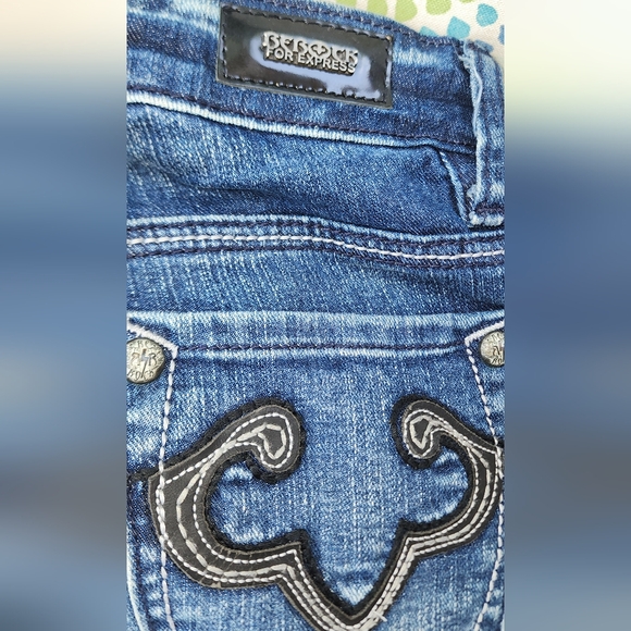 Rerock for Express Flare women's size 2 jeans - Picture 5 of 7